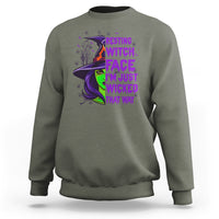 Halloween Witch Sweatshirt Resting Witch Face I'm Just Wicked That Way - Wonder Print Shop