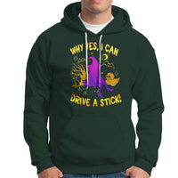 Halloween Witch Hoodie Why Yes I Can Drive A Stick - Wonder Print Shop