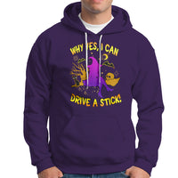 Halloween Witch Hoodie Why Yes I Can Drive A Stick - Wonder Print Shop