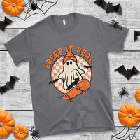 Halloween Skating Boo Sheet T Shirt Creep It Real Ghost Fall Season Retro Vintage - Wonder Print Shop