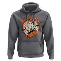 Halloween Skating Boo Sheet Hoodie Creep It Real Ghost Fall Season Retro Vintage - Wonder Print Shop