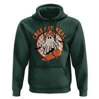 Halloween Skating Boo Sheet Hoodie Creep It Real Ghost Fall Season Retro Vintage - Wonder Print Shop