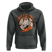 Halloween Skating Boo Sheet Hoodie Creep It Real Ghost Fall Season Retro Vintage - Wonder Print Shop