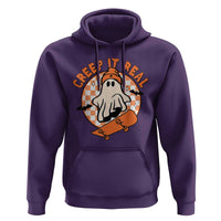 Halloween Skating Boo Sheet Hoodie Creep It Real Ghost Fall Season Retro Vintage - Wonder Print Shop