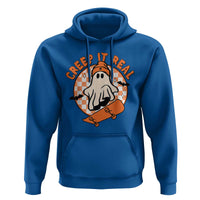 Halloween Skating Boo Sheet Hoodie Creep It Real Ghost Fall Season Retro Vintage - Wonder Print Shop