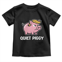 Quiet Piggy Funny Blonde Pig Toddler T Shirt Political Satire Humor Free Speech Cute Cartoon - Wonder Print Shop