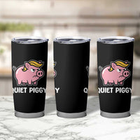 Quiet Piggy Funny Blonde Pig Tumbler Cup Political Satire Humor Free Speech Cute Cartoon - Wonder Print Shop
