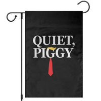 Quiet Piggy Funny Blonde Garden Flag Political Satire Humor Free Speech - Wonder Print Shop