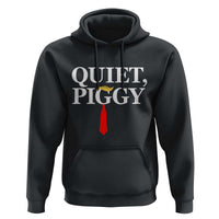 Quiet Piggy Funny Blonde Hoodie Political Satire Humor Free Speech - Wonder Print Shop