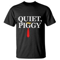 Quiet Piggy Funny Blonde T Shirt Political Satire Humor Free Speech - Wonder Print Shop