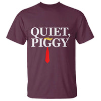 Quiet Piggy Funny Blonde T Shirt Political Satire Humor Free Speech - Wonder Print Shop