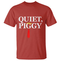 Quiet Piggy Funny Blonde T Shirt Political Satire Humor Free Speech - Wonder Print Shop