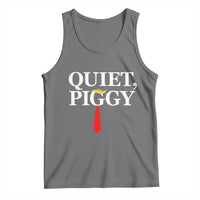 Quiet Piggy Funny Blonde Tank Top Political Satire Humor Free Speech - Wonder Print Shop