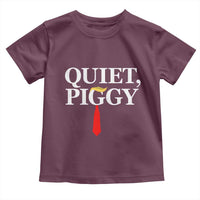 Quiet Piggy Funny Blonde Toddler T Shirt Political Satire Humor Free Speech - Wonder Print Shop