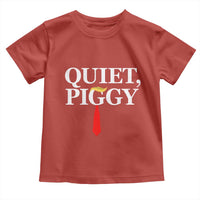 Quiet Piggy Funny Blonde Toddler T Shirt Political Satire Humor Free Speech - Wonder Print Shop