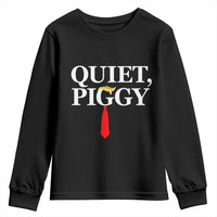Quiet Piggy Funny Blonde Youth Sweatshirt Political Satire Humor Free Speech - Wonder Print Shop