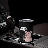 Quiet Piggy Funny Sarcastic Pig Tumbler Cup Political Satire Humor Free Speech - Wonder Print Shop