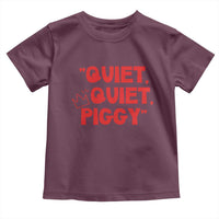 Quiet Quiet Piggy Toddler T Shirt Funny Political Satire Free Speech - Wonder Print Shop