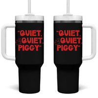 Quiet Quiet Piggy Tumbler With Handle Funny Political Satire Free Speech - Wonder Print Shop