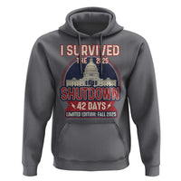 I Survived the 2025 Shutdown Hoodie Funny Government Closure Parody Political Humor - Wonder Print Shop