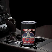 I Survived the 2025 Shutdown Tumbler Cup Funny Government Closure Parody Political Humor - Wonder Print Shop
