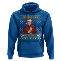 Funny Ed Gein Christmas Meme Hoodie Drinking Wine Eating This Sinful Cold Cuts Viral Scene Naughty Holiday - Wonder Print Shop