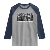Legends of Black History Raglan Shirt Civil Rights Leaders