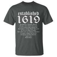African American History T Shirt Project 1619 Established American Map Retro Vintage - Wonder Print Shop