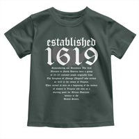 African American History Toddler T Shirt Project 1619 Established American Map Retro Vintage