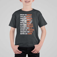 Civil Right Leaders Inspiration T Shirt For Kid Dream Like Martin Black History African American - Wonder Print Shop
