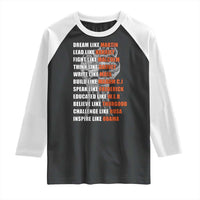 Civil Right Leaders Inspiration Raglan Shirt Dream Like Martin Black History African American