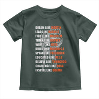 Civil Right Leaders Inspiration Toddler T Shirt Dream Like Martin Black History African American
