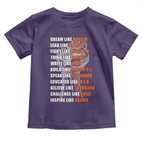 Civil Right Leaders Inspiration Toddler T Shirt Dream Like Martin Black History African American