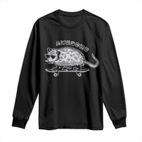 Funny Opossum Meme Long Sleeve Shirt Awesome Possum Cool 90s Retro Vintage Animal Lover