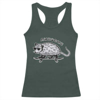 Funny Opossum Meme Racerback Tank Top Awesome Possum Cool 90s Retro Vintage Animal Lover