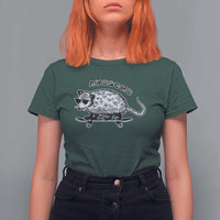 Funny Opossum Meme T Shirt For Women Awesome Possum Cool 90s Retro Vintage Animal Lover - Wonder Print Shop