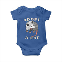 Funny Opossum Meme Baby Onesie Adopt A Cat Possum Team Trash Vibes