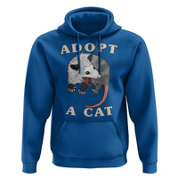 Funny Opossum Meme Hoodie Adopt A Cat Possum Team Trash Vibes