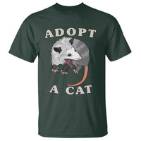 Funny Opossum Meme T Shirt Adopt A Cat Possum Team Trash Vibes - Wonder Print Shop