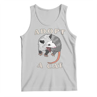 Funny Opossum Meme Tank Top Adopt A Cat Possum Team Trash Vibes