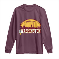 Washington Long Sleeve Shirt Football Native American Feather