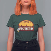 Washington T Shirt For Women Football Native American Feather