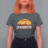 Washington T Shirt For Women Football Native American Feather