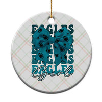 Eagle Girls Ceramic Ornament Midnight Green Coquette Bow Retro Vintage - Wonder Print Shop