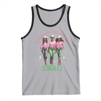 Melanin Cowgirl Swag Tank Top Pink Green African American Cowgirls Black History