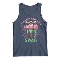 Melanin Cowgirl Swag Tank Top Pink Green African American Cowgirls Black History
