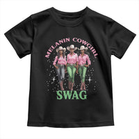 Melanin Cowgirl Swag Toddler T Shirt Pink Green African American Cowgirls Black History