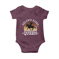 Melanin Rodeo Queen Baby Onesie Cowgirl Riding Horse African American Cowgirls Retro