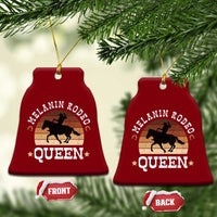 Melanin Rodeo Queen Ceramic Ornament Cowgirl Riding Horse African American Cowgirls Retro - Wonder Print Shop