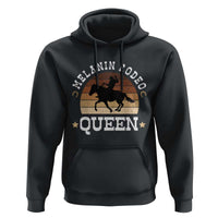 Melanin Rodeo Queen Hoodie Cowgirl Riding Horse African American Cowgirls Retro